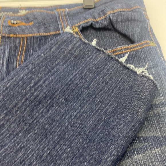 California Vintage Mom Jeans Distressed Raw Edge Women SZ 12 Casual Faded - Picture 15 of 16